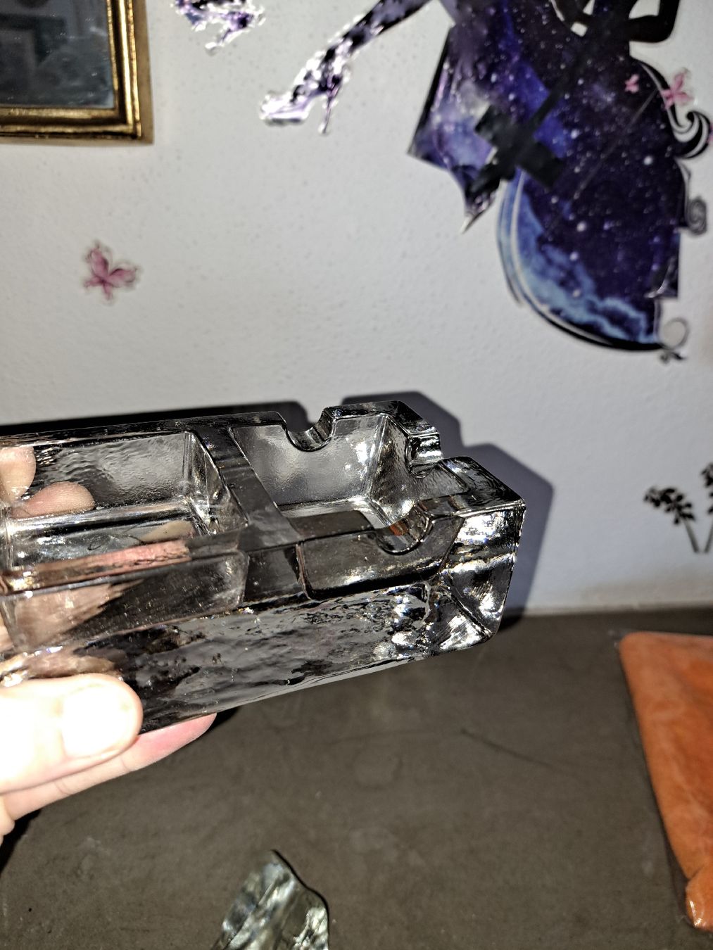 Portacenere: Aschenbecher u.Pfeifenhalter GLAS – Usato da Kölliken venduto da Upcycling-by-Mc-TAM 5