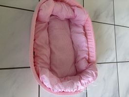 Süsses pinkes Hundebett / Katzenkörbchen - Sommer Edition