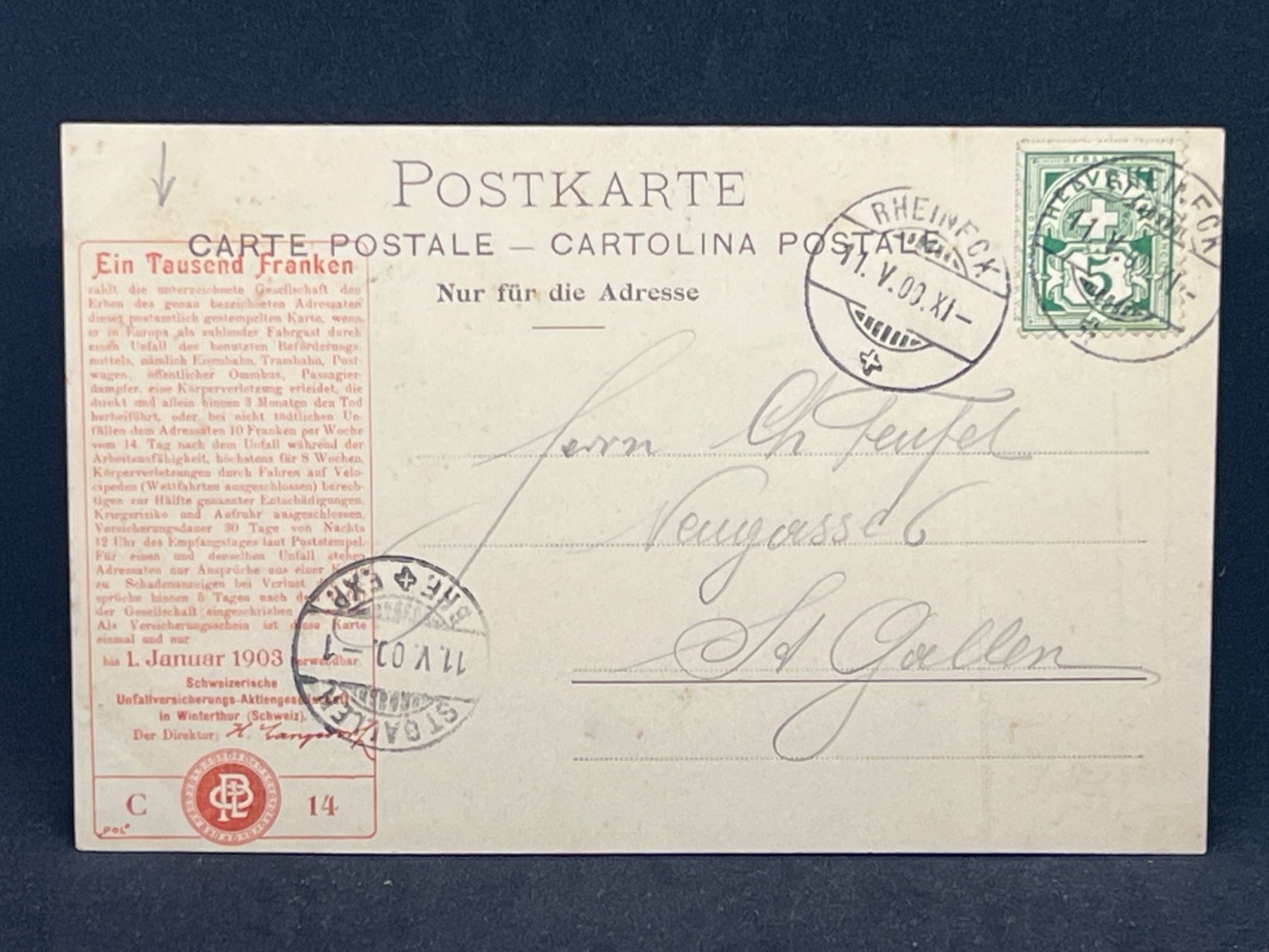 Cartes postales: Davos - Zügenstrasse – D'occasion à Widnau par Brusi9 1