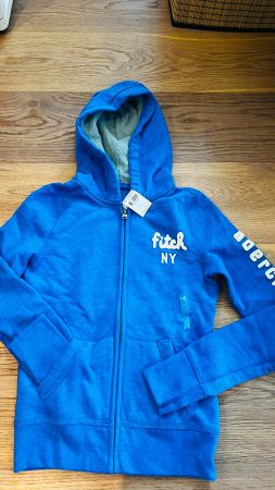 Abercrombie Kids Mädchen Kapuzenjacke Gr. L Blau Neu