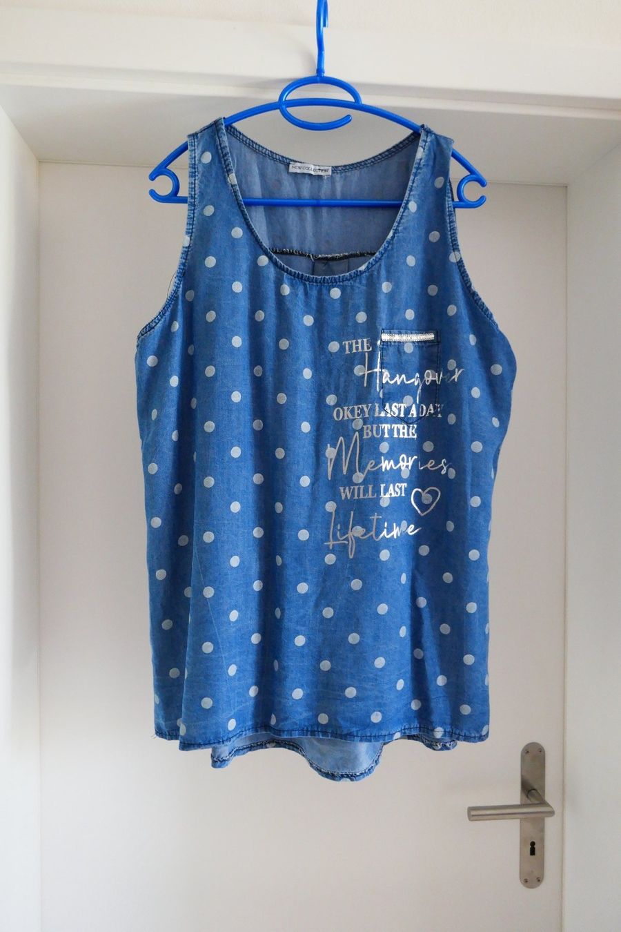 Tops: Top in Jeansoptik, Gr. 42 – Gebraucht aus Port von uzuku
