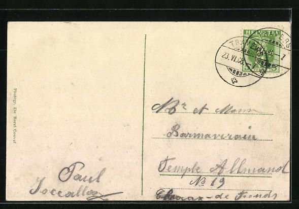 Cartoline postali: AK Travers, Le Soliat, Alm-Hütte, 1908 – Usato da Berlin venduto da bartko-reher 1