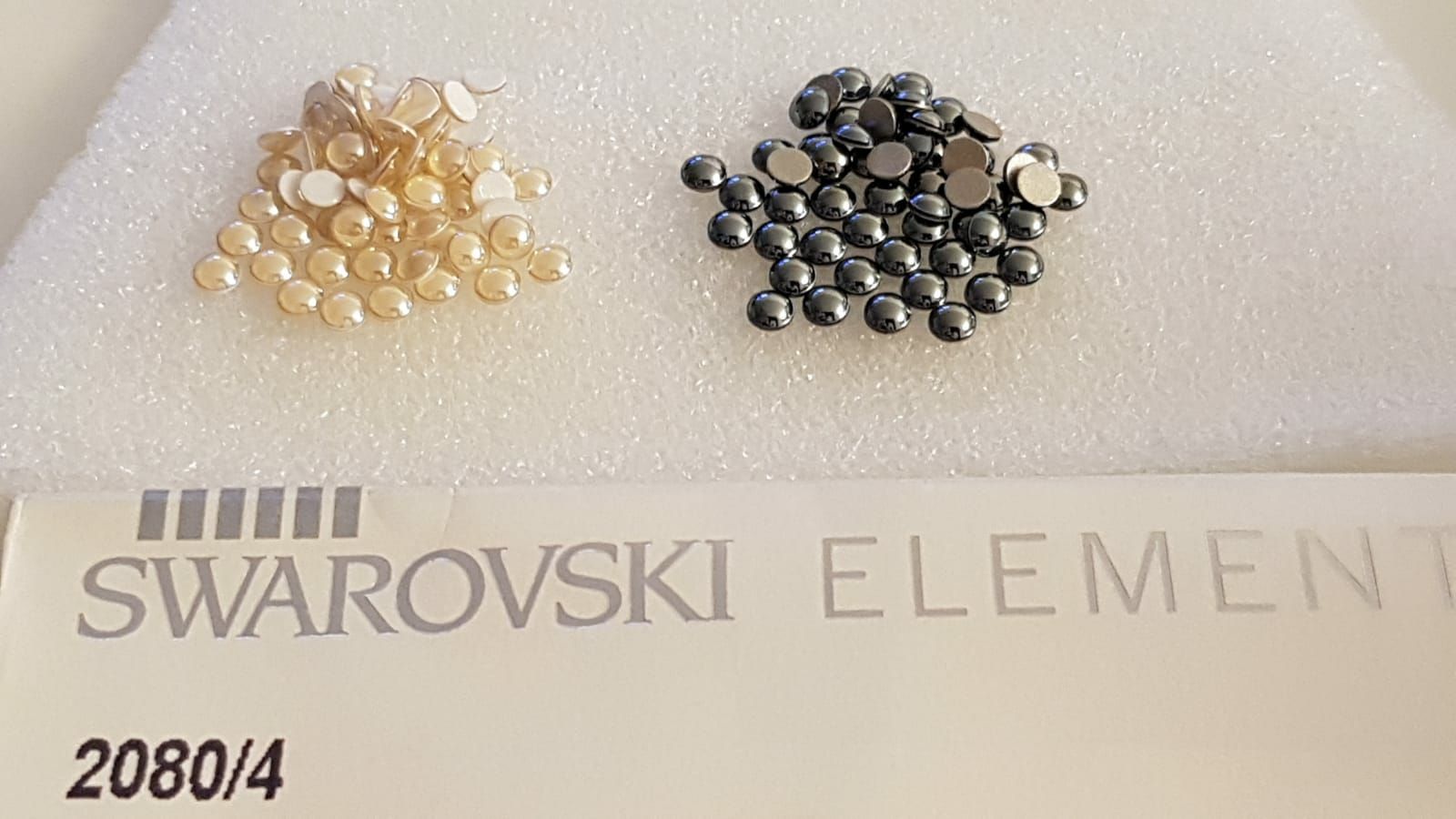Perle (finte): Swarovski 2080/4 ss16 Halbperlen 2Farbe 144st. – Nuovo (secondo la descrizione) da Zürich venduto da 280_yc86 7