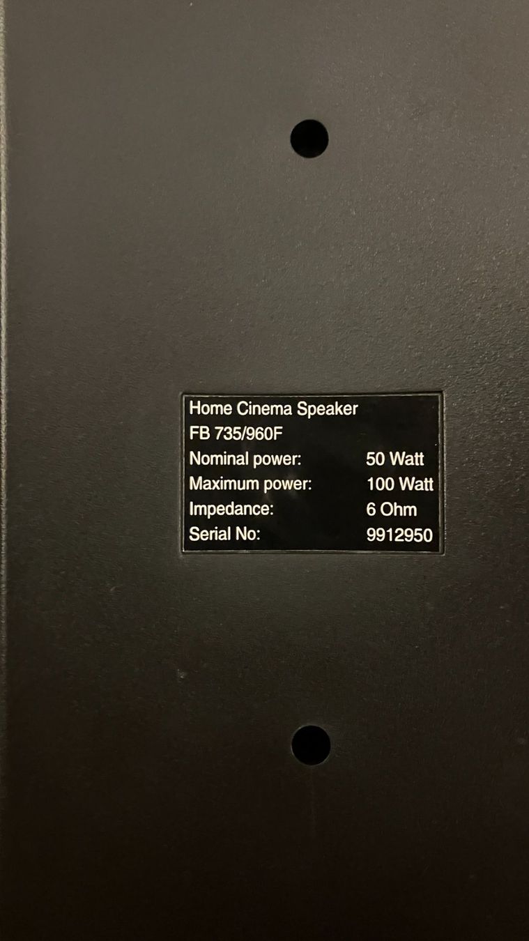 Philips Lautsprecher: Philips Home Cinema Lautsprecher FB 735/960F – Gebraucht aus Zürich von arpagdom 2
