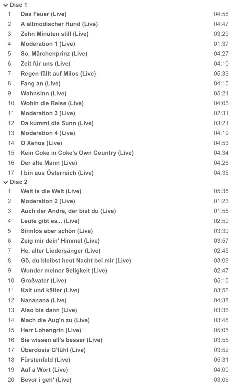 CD: STS - STS & Band Live (2 CDs) – Usato da Brunnen venduto da Barfly5 2