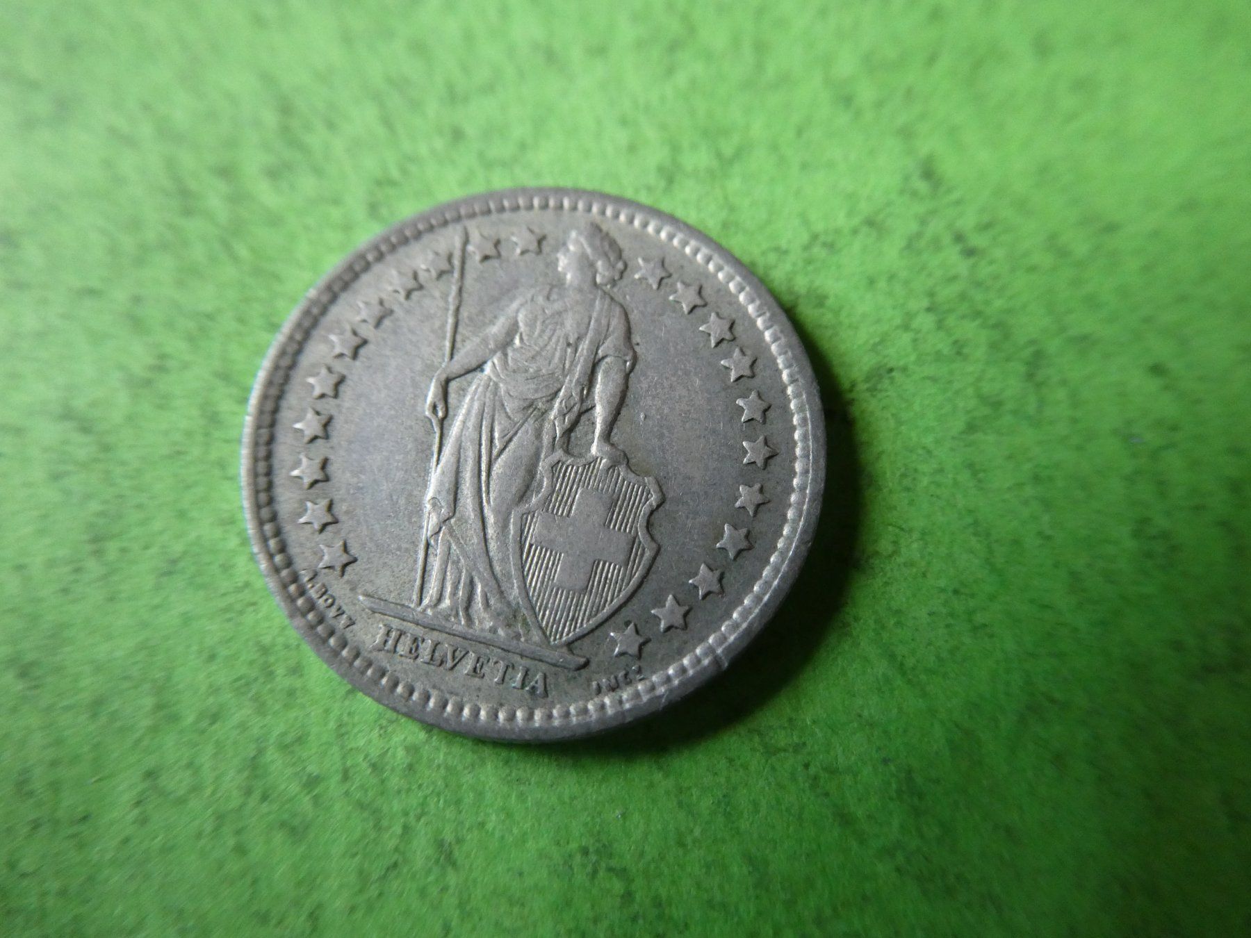 Tutti le monete: Schweiz 1957 1/2 Franken - Silber – Usato da Hinterforst venduto da Rohusri 1