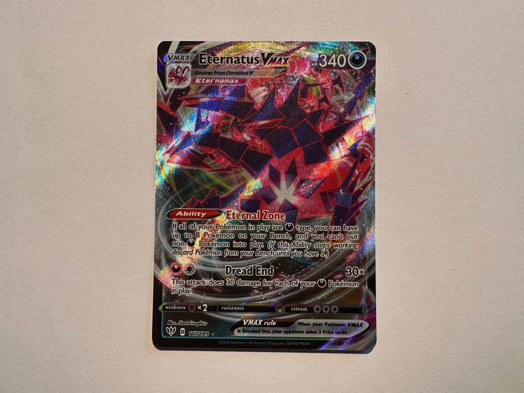 Pokémon Carte collezionabili: Eternatus Vmax Darkness Ablaze EN – Usato da Hagendorn venduto da Pokecollectorch 1