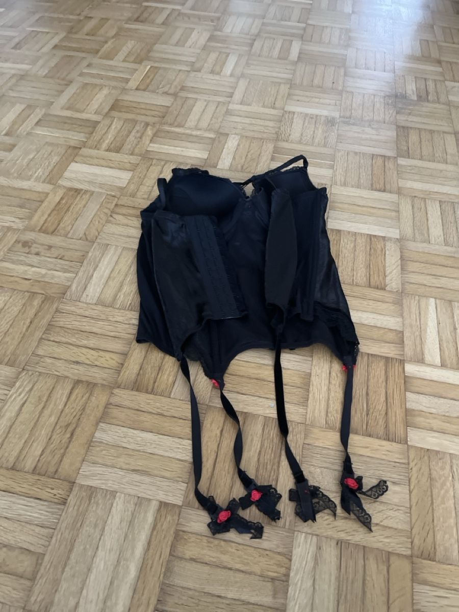 Altra biancheria intima: Korsett schwarz mit Strumpfhaltern – Nuovo (secondo la descrizione) da Grüningen venduto da liliane.tebane 1