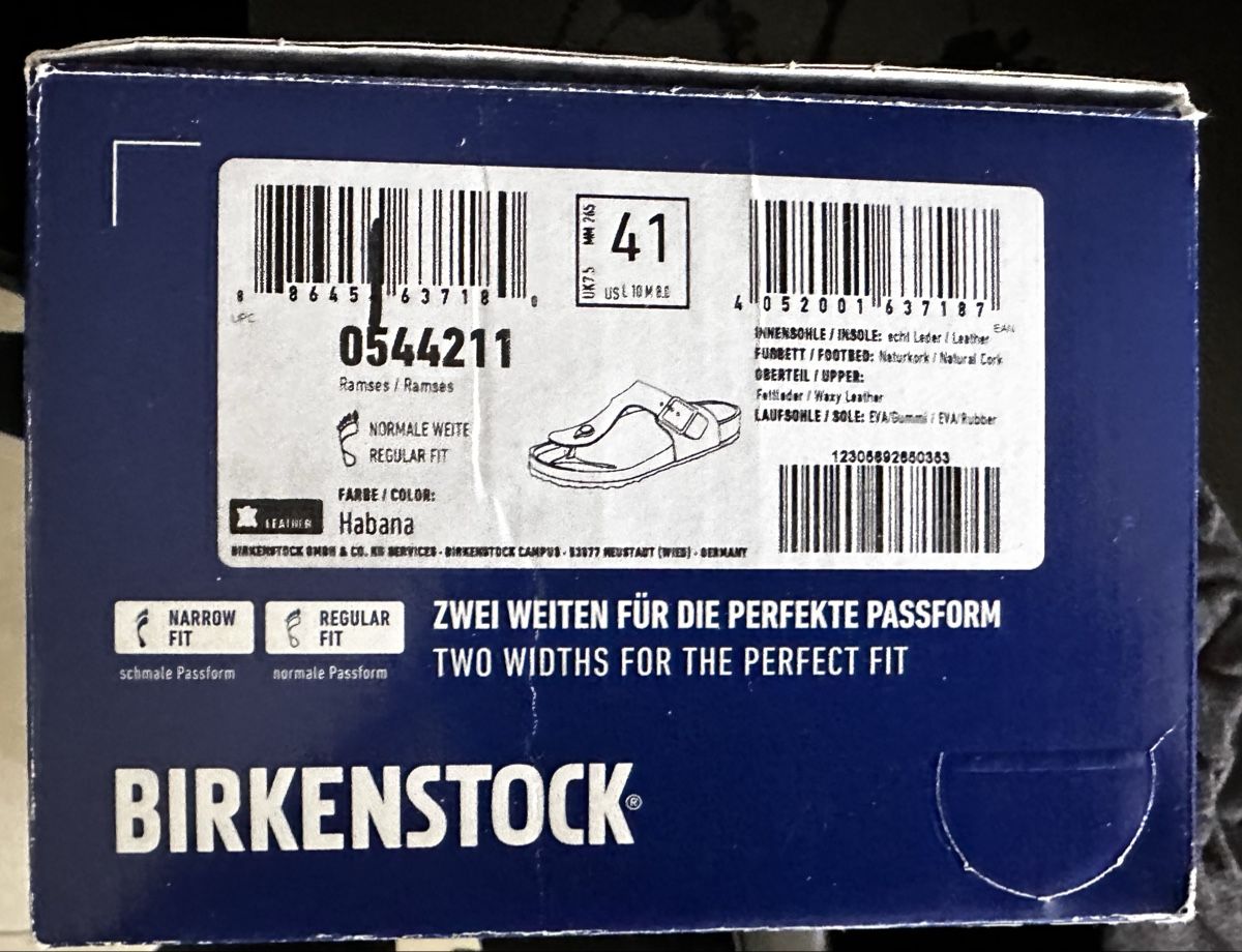 Birkenstock Herrenschuhe: Birkenstock Rames  – Neu und originalverpackt aus Burgdorf von N.O.C.