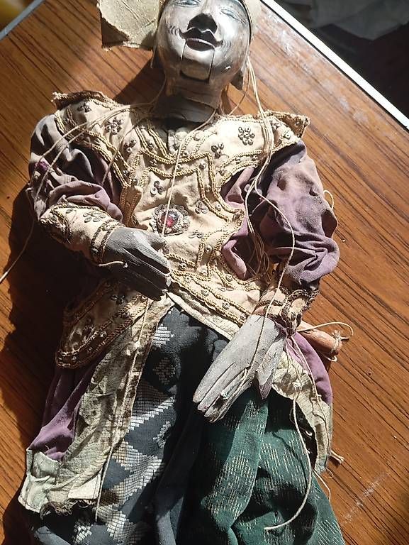 Bambole: Marionette vermutlich Indonesien – Usato da Basel venduto da Petergunn 2