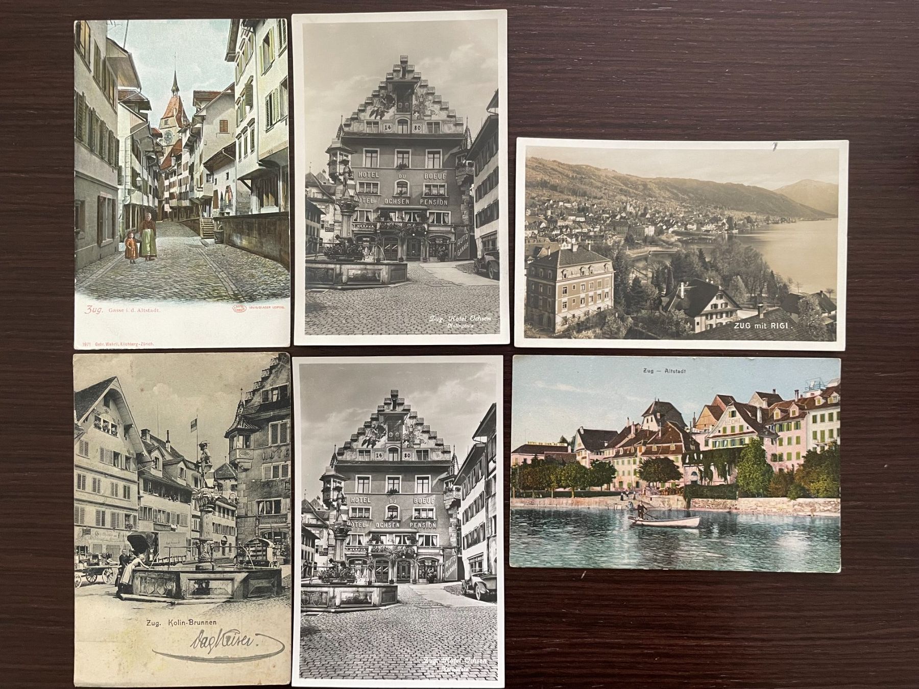 Cartoline postali: ZUG Lot von 24 Ansichtskarten im Kleinformat – Usato da Wald ZH venduto da TLILEF 3