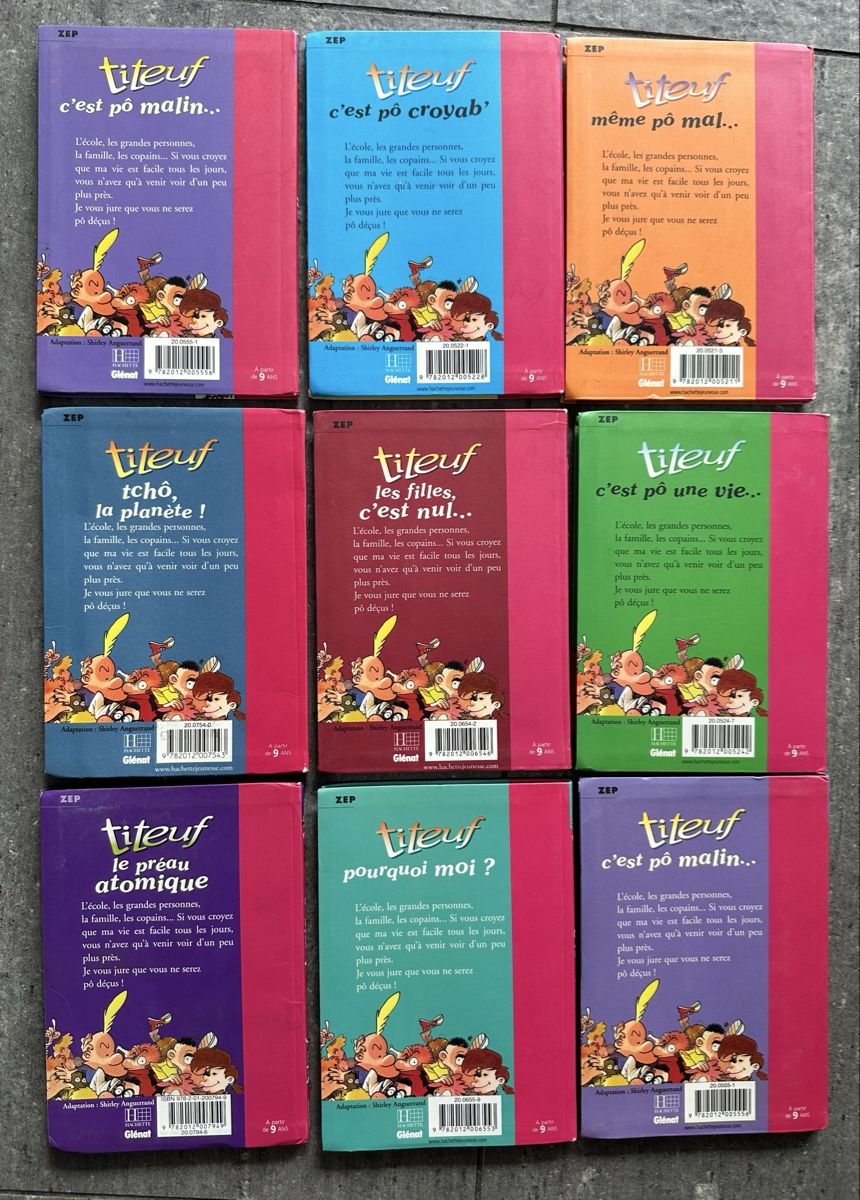Libri: Lot de 9 livres Titeuf – Usato da Lavigny venduto da vinz59 1