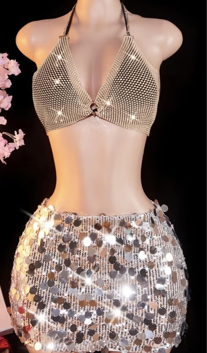 Tops: Glamour  Top con strass-per feste 👍-chic e particolare – Neu und originalverpackt aus Gordevio von LanaZimm