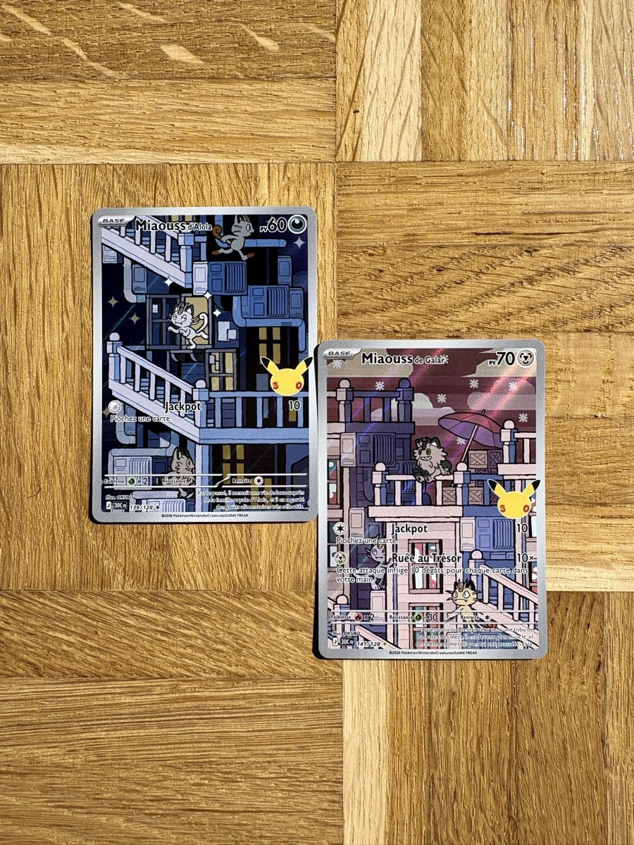 Pokémon Sammelbilder & Trading cards: Miaous x2 30th – Neu (gemäss Beschreibung) aus Hauterive NE von bur_8xqg