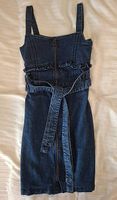  Jeanskleid mit Reißverschluss & Bindegürtel  Grösse S