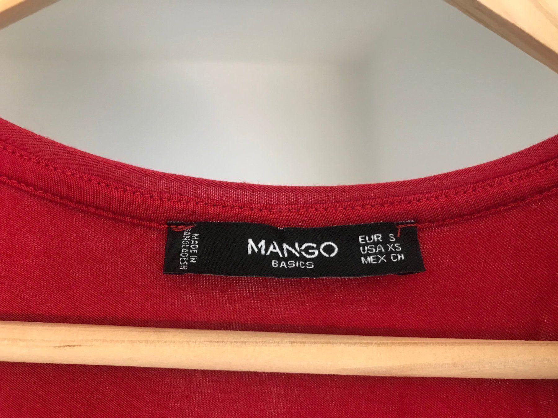 Mango T-shirts: kirschrotes weites T-Shirt – D'occasion à Zürich par mybuybye 3
