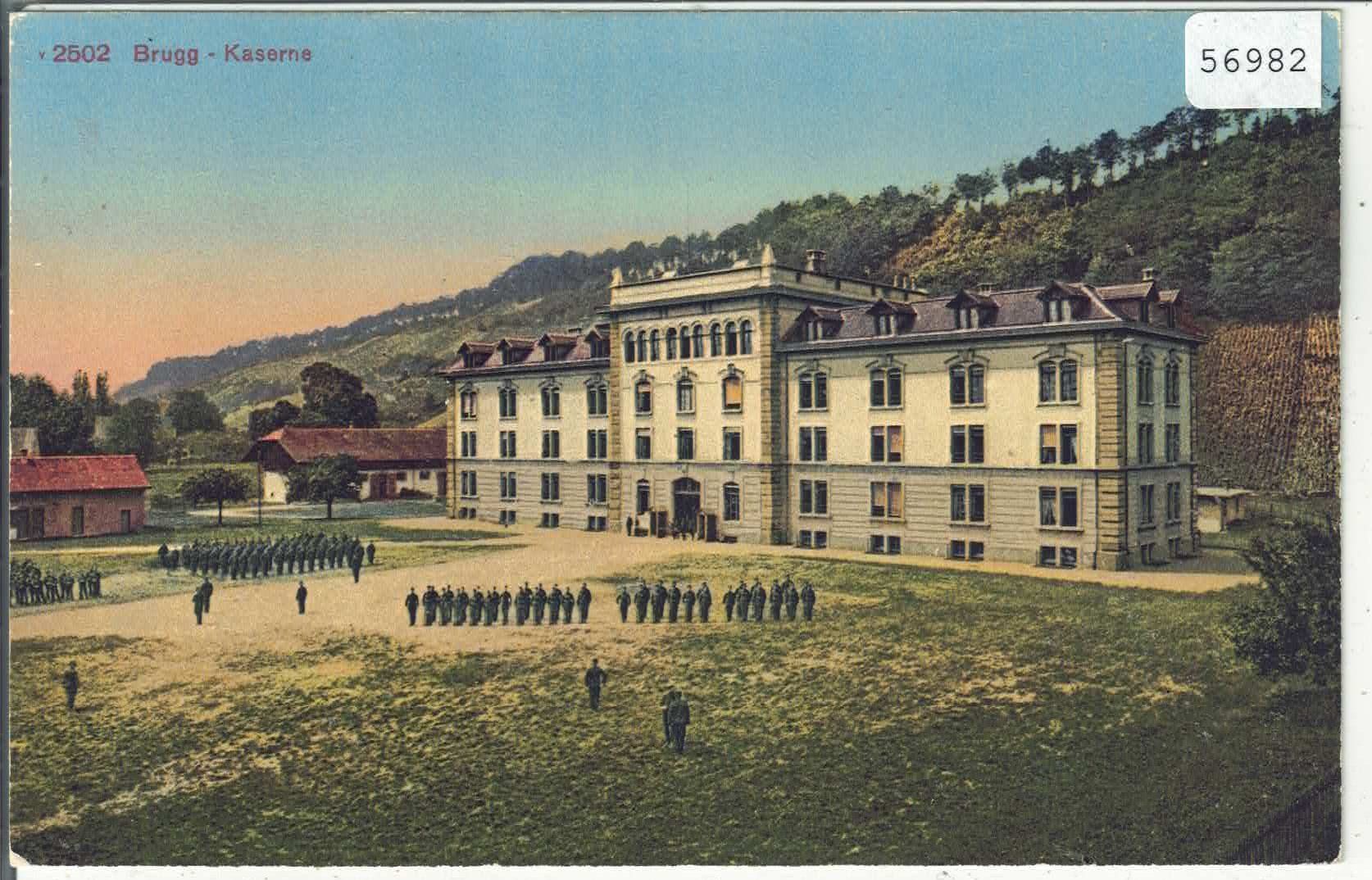 Cartoline postali: Brugg - Kaserne - Litho – Usato da Ettingen venduto da Kartenplanet