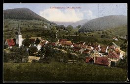 AK Langenbruck /Basler Jura, Ortsansicht mit Kirche