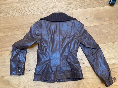 Lederjacke braun - S