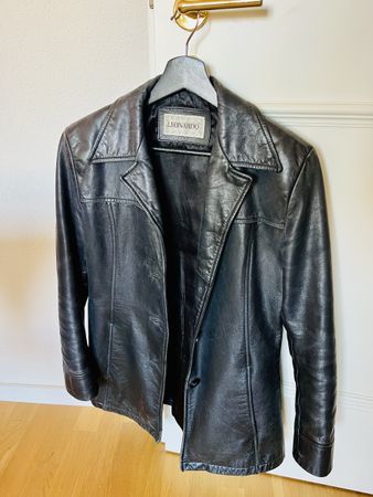 Leonardo Damen Lederjacke, Grösse 36, schwarz
