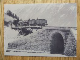 Reproduktion Lötschbergbahn Tunnel bei Kandergrund