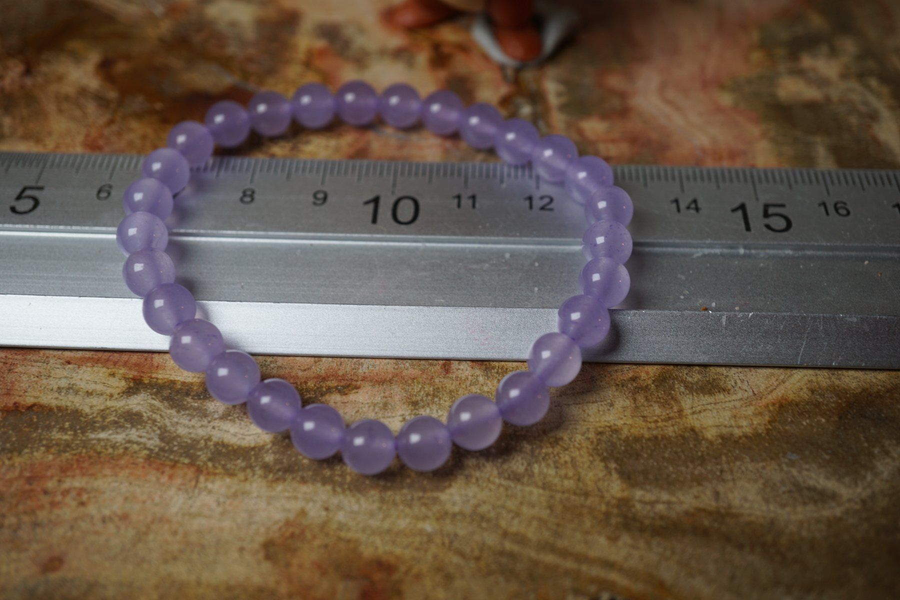 Bracciali & Braccialetti: Lavendel Quarz 6mm Armband TOPSTONE – Nuovo e nell'imballaggio originale da Eschenbach SG venduto da topstone 1