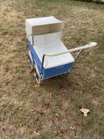 Puppenwagen Wisa Gloria blau weiss guter Zustand
