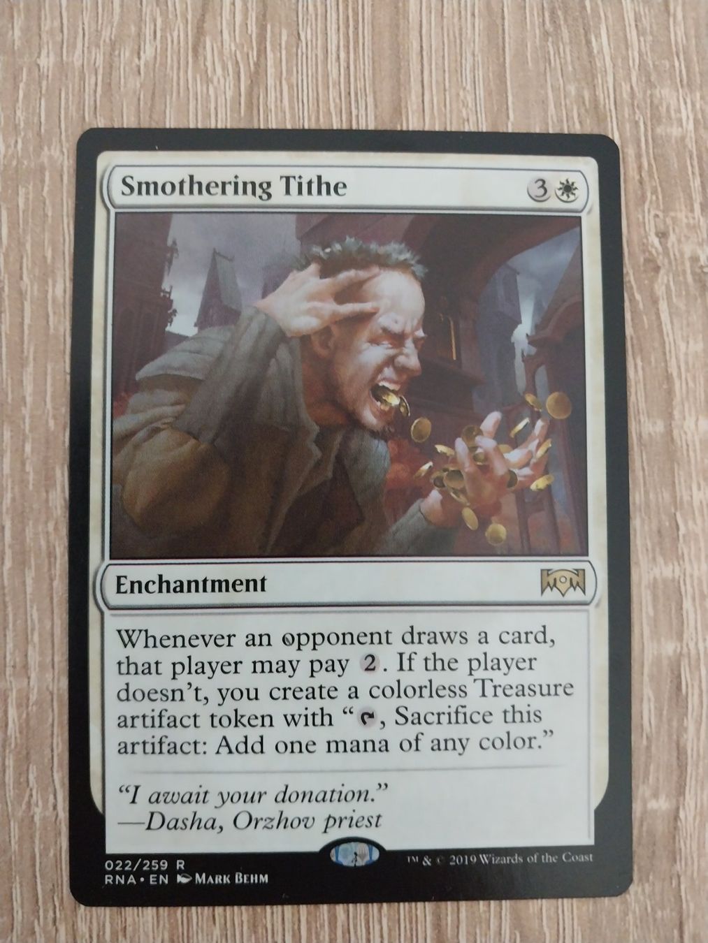 Sammelbilder & Trading cards: Smothering Tithe -RNA- MTG – Neu (gemäss Beschreibung) aus Cointrin von
