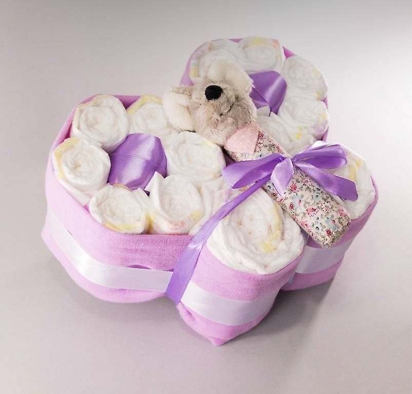 Secchi per pannolini & Pannolini: Windeltorte Schmetterling violett – Usato da Krummenau venduto da jea_9lpz