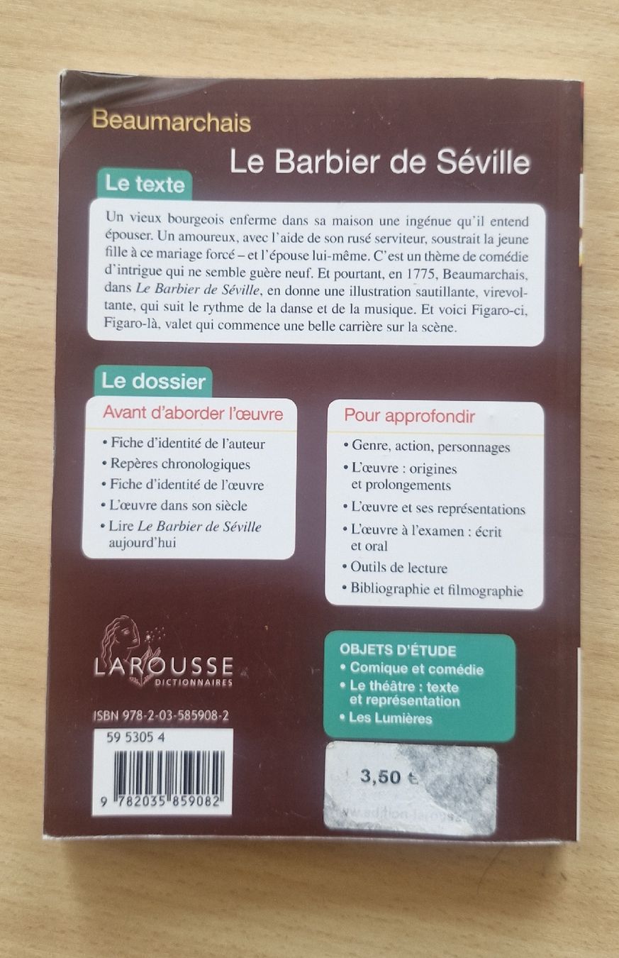 Libri: Petit Classique Larousse Le Barbier de Sévile Buch neu – Usato da Wohlen b. Bern venduto da lau_7vcp 1