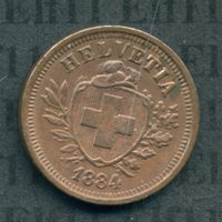 CHF___0.01 1884 unz-stgl 1 Rappen