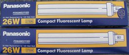 2 stk. Panasonic lampen 26W (2 Pins) G24d-3 2700K