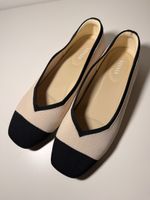 VIVAIA Ballerinas beige schwarz Grösse 38.5 W neu