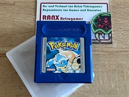 Pokémon Blue Version, ENG, original, neue Batterie, Gameboy
