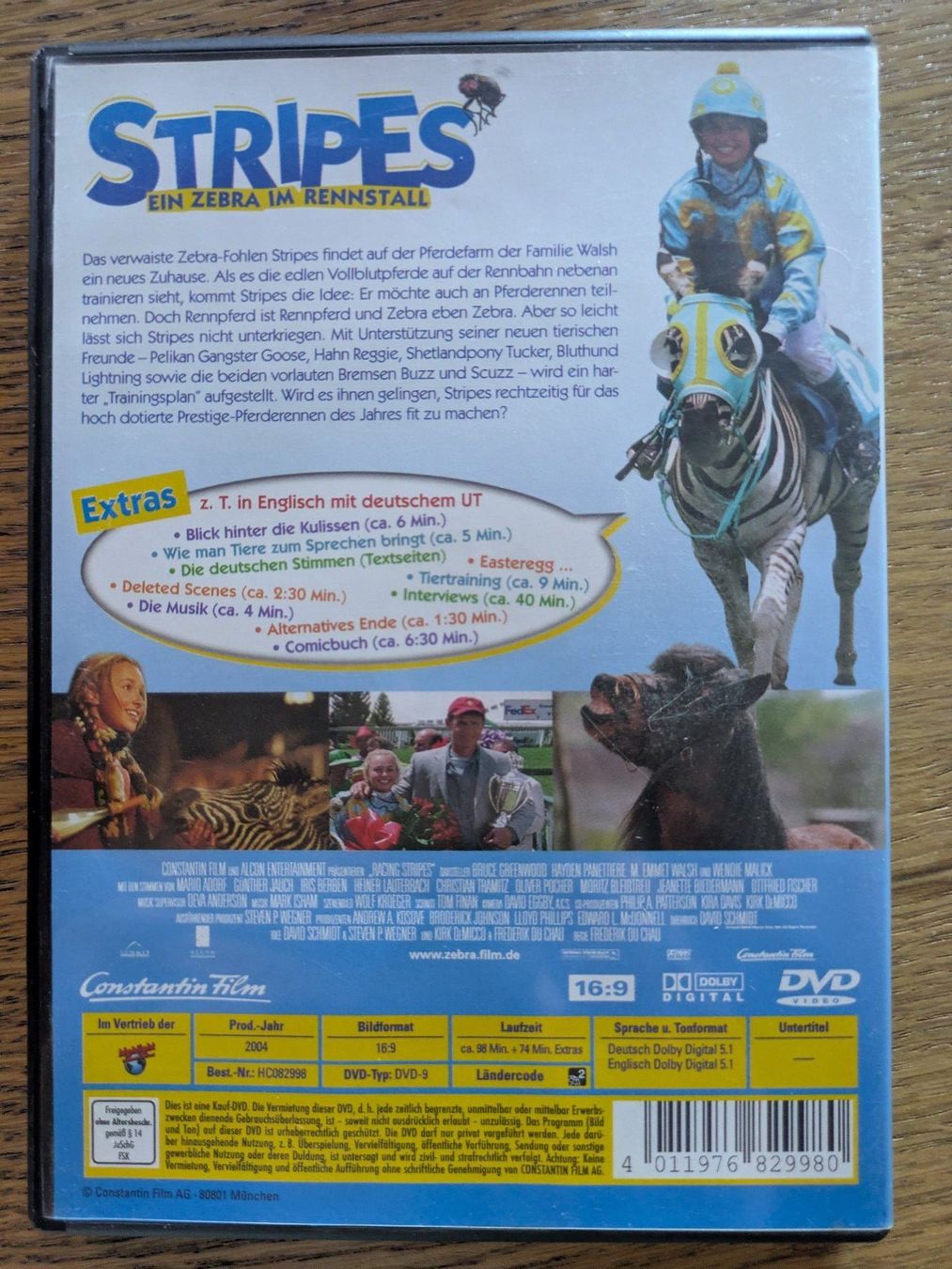 Tutti i DVDs: Stripes - Ein Zebra im Rennstall (DVD) – Usato da Männedorf venduto da Pacer19 1