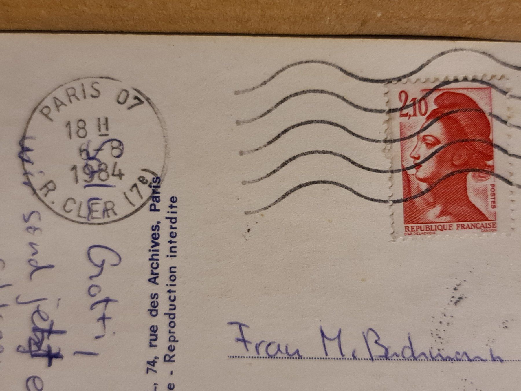 Cartoline postali: Alte Ansichtskarte Paris Invalidendom 1984 frankiert. – Usato da Dintikon venduto da Vexi 1