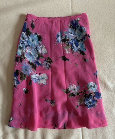 Vintage Italian low rise floral skirt