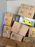 25 Umzugskartons und Bananenkisten gemischt guter Zustand