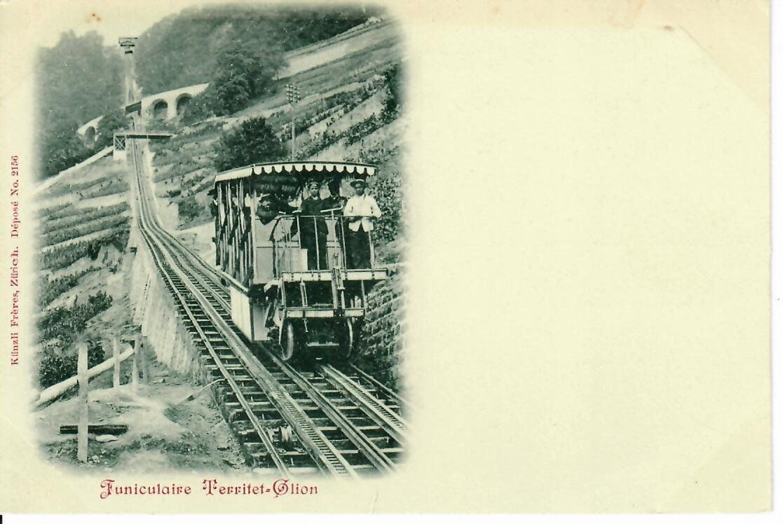 Cartes postales: Funiculaire Territet - Glion – D'occasion à Hochdorf par Ziegel-16
