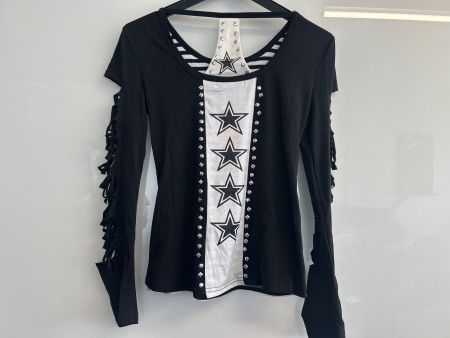 Shirt Langarm Cool Rockig Destroyed Look Gr M NEU
