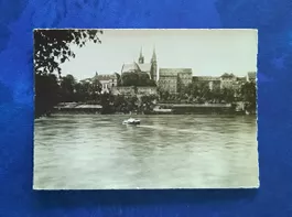 Ansichtskarte Basel Pfalz mit Münster, gest.1942