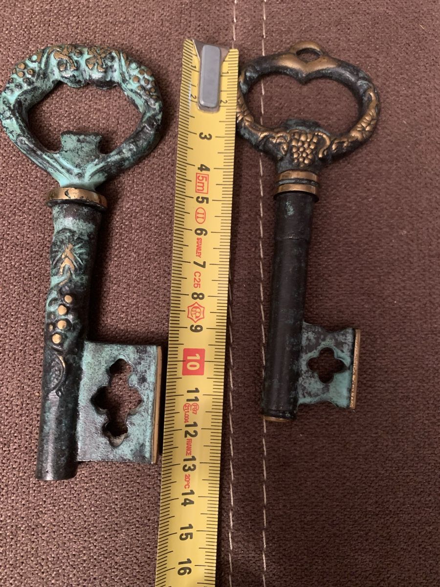Apribottiglie & Tappi per chiusura: Vintage Messing Schlüssel Korkenzieher – Usato da Rorschacherberg venduto da raf_2ll8 1