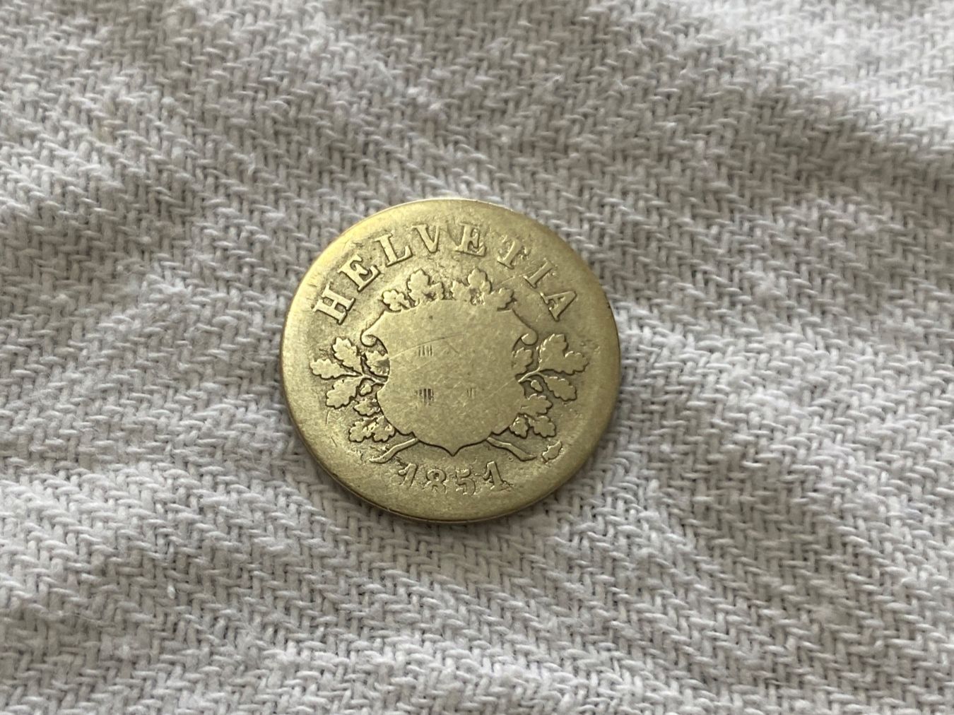 Tutti le monete: 10 centimes/Rappen 1851 BB – Usato da Nyon venduto da Ilmi09