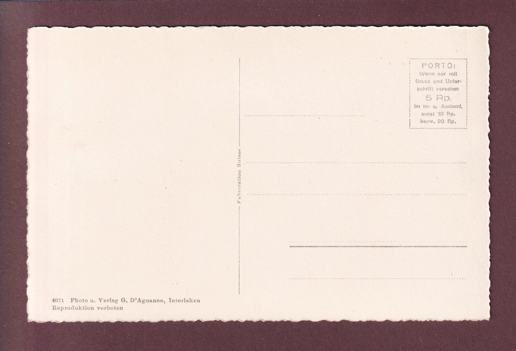 Cartes postales: SCHYNIGE PLATTE BAHN – D'occasion à Pully par nicecards 1