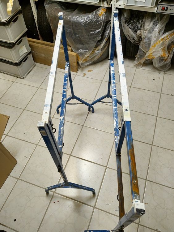 2-x-b-cke-stahlbock-arbeitsbock-metall-ger-stbock-acheter-sur-ricardo