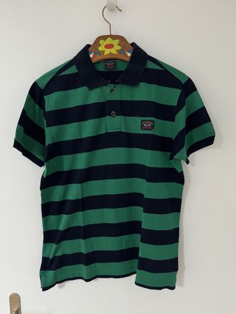 Paul & Shark Poloshirt, gestreift, Gr. L, Made in Italy, y2k