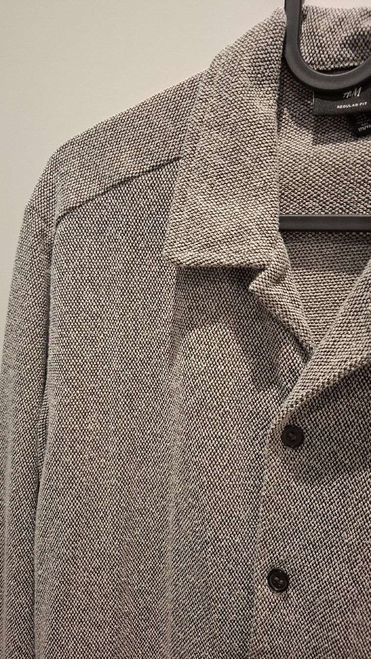 H&M Hemden: shirt, grey with texture, size S – Neu (gemäss Beschreibung) aus Zürich von pto_6wfs 1
