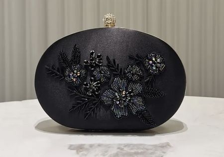 Elegante Clutch / Abendtasche Schwarz, neuwertig, Top!
