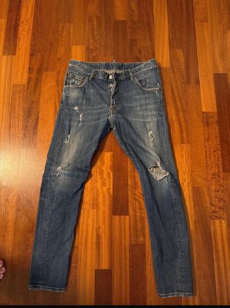 Jeans Dsquared2 uomo denim taglia 48 usati con strappi