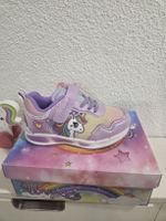 Kinder Sneaker Einhorn Design lila neuwertig